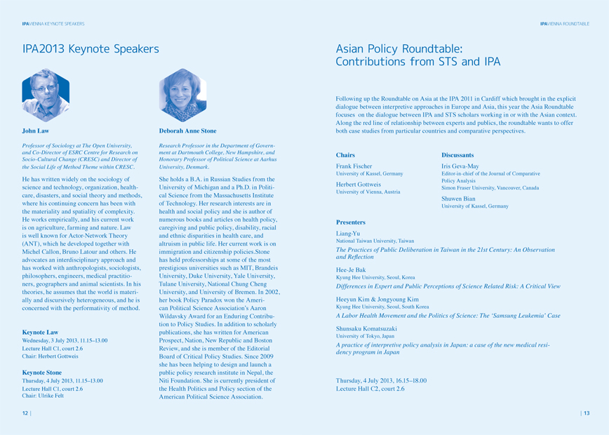 IPA 2013 Conference Programme Innen